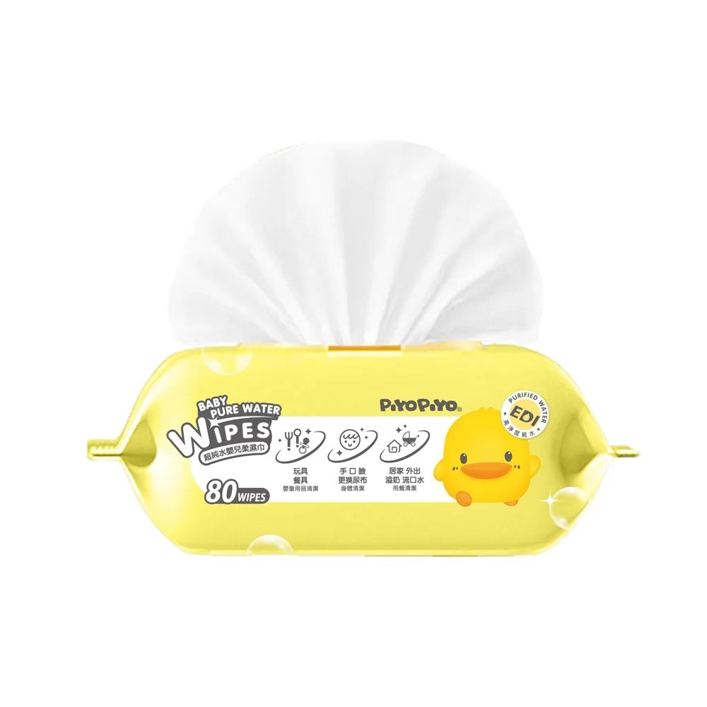 黃色小鴨Piyo Piyo 嬰兒超柔濕紙巾(80抽/包)