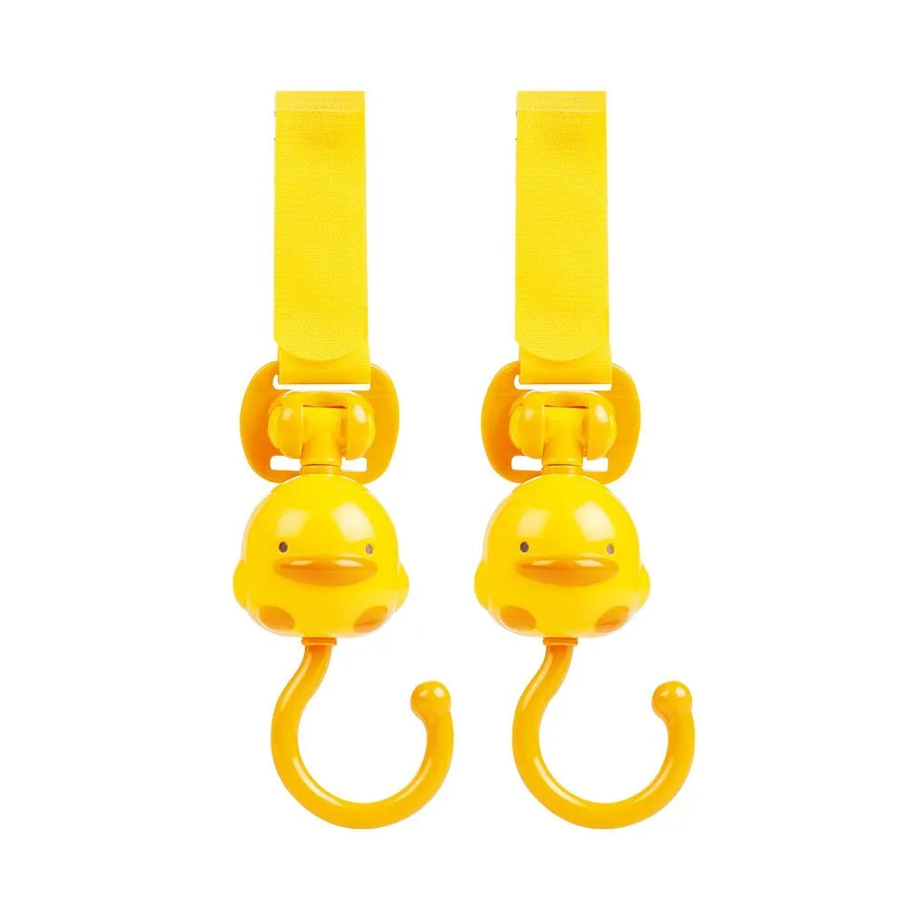 黃色小鴨Piyo Piyo 滑造型手推車掛鉤(2入)