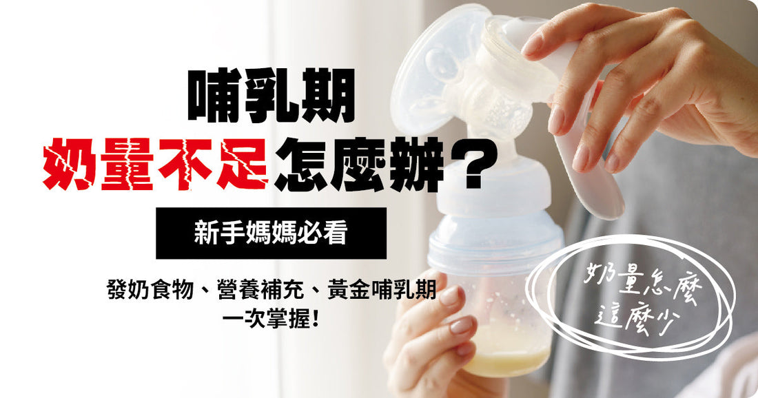 哺乳期奶量不足怎麼辦？新手媽媽必看：發奶食物、營養補充、黃金哺乳期一次掌握！