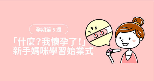 孕期第5週：「乜？我懷孕咗！」，新手媽咪學習始業式