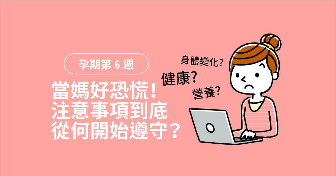 孕期第6週：當媽好驚慌！注意事項到底由邊度開始遵守？