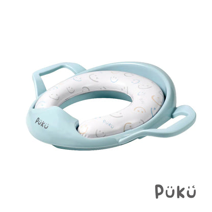 藍色企鵝Puku 飛機把手學習便座-森遊漫步