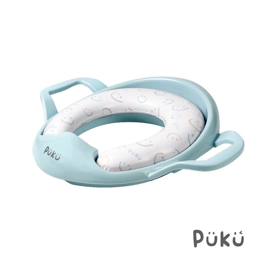 藍色企鵝Puku 飛機把手學習便座-森遊漫步