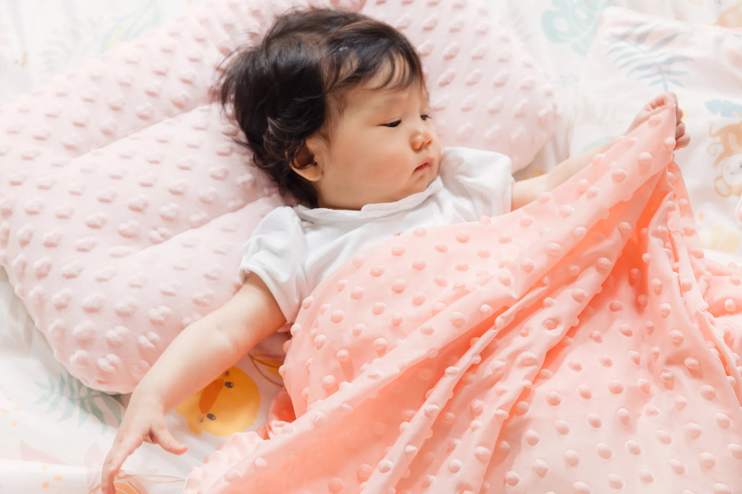 黃色小鴨Piyo Piyo 睏好好體感瞬涼逗逗被(甜粉桔)