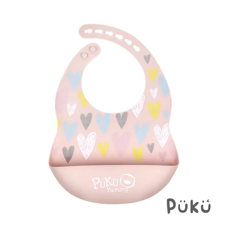 藍色企鵝Puku Yummy矽膠圍兜