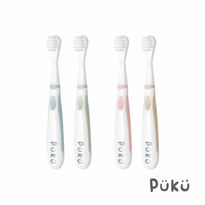 藍色企鵝Puku 糖果氣泡幼兒牙刷2入組