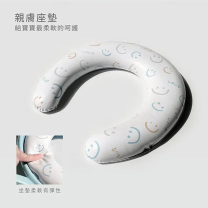 藍色企鵝Puku 飛機把手學習便座-森遊漫步