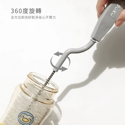 藍色企鵝Puku 旋轉奶瓶刷