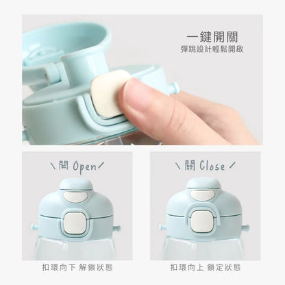 藍色企鵝Puku 圓圓水壺替換吸管+墊圈組