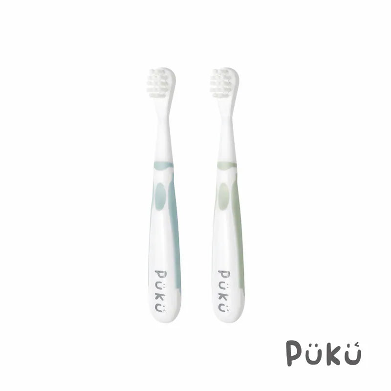 藍色企鵝Puku 糖果氣泡幼兒牙刷2入組