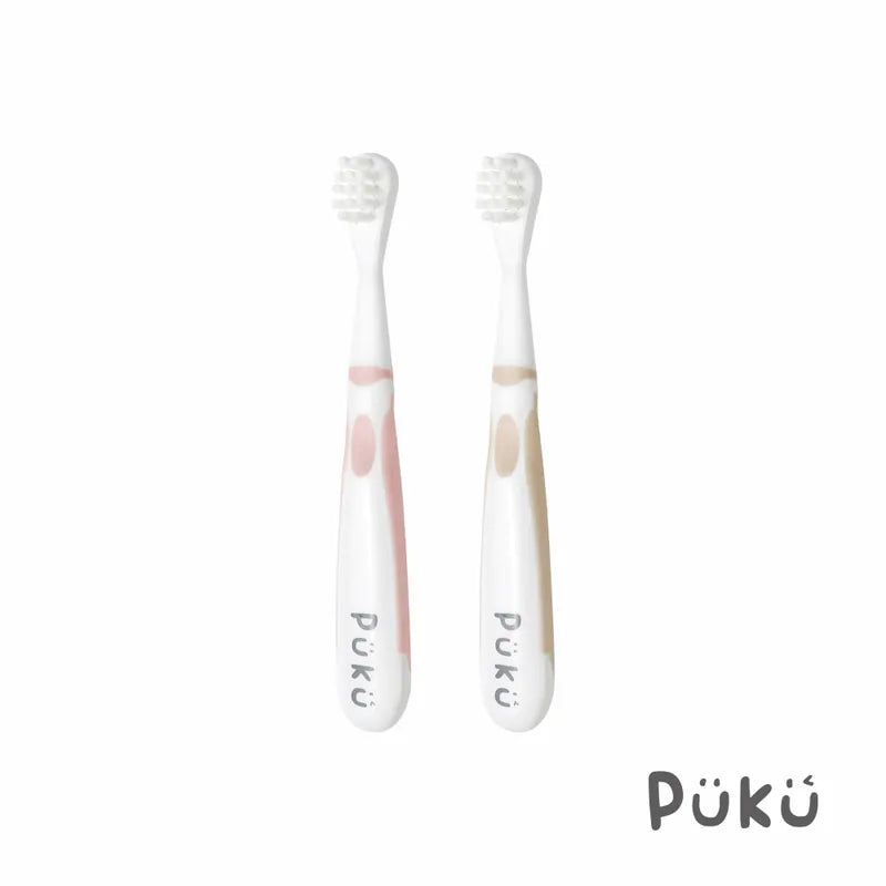 藍色企鵝Puku 糖果氣泡幼兒牙刷2入組