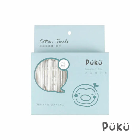 藍色企鵝Puku 日本抗菌極細軸棉棒(100pcs)