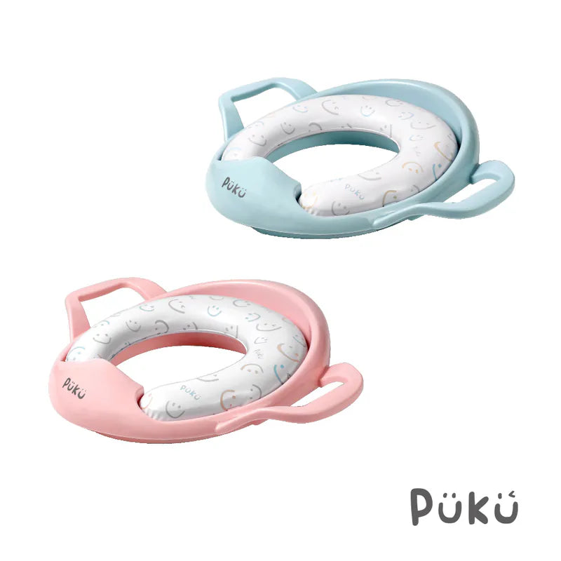 藍色企鵝Puku 飛機把手學習便座-森遊漫步