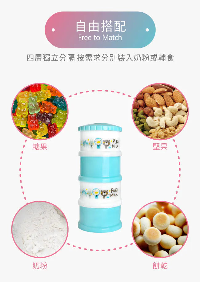 藍色企鵝Puku 甜甜圈奶粉盒